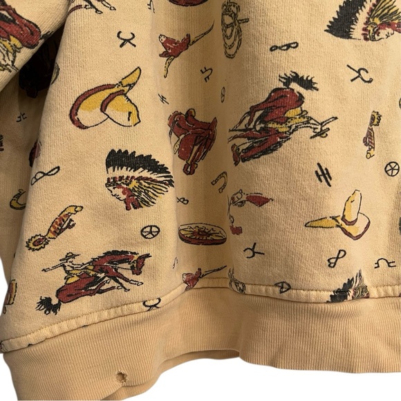 Vintage 80’s Western Cowboy Print Women’s Oversized XL Sweatshirt by OH! BOY! - Picture 7 of 8